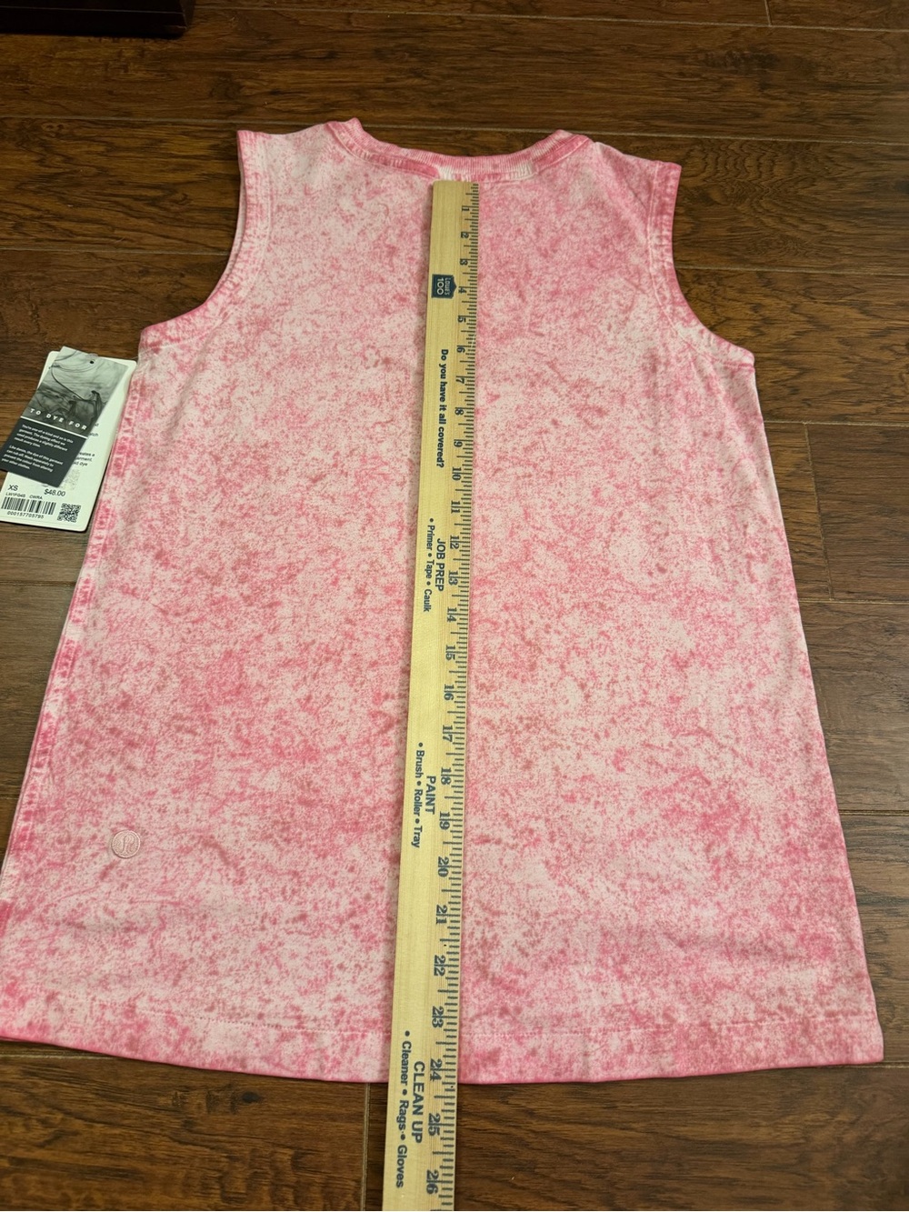 NWT Lululemon All Yours Oversized Tank Tie Dye Pink Women’s Size XS - Picture 7 of 8